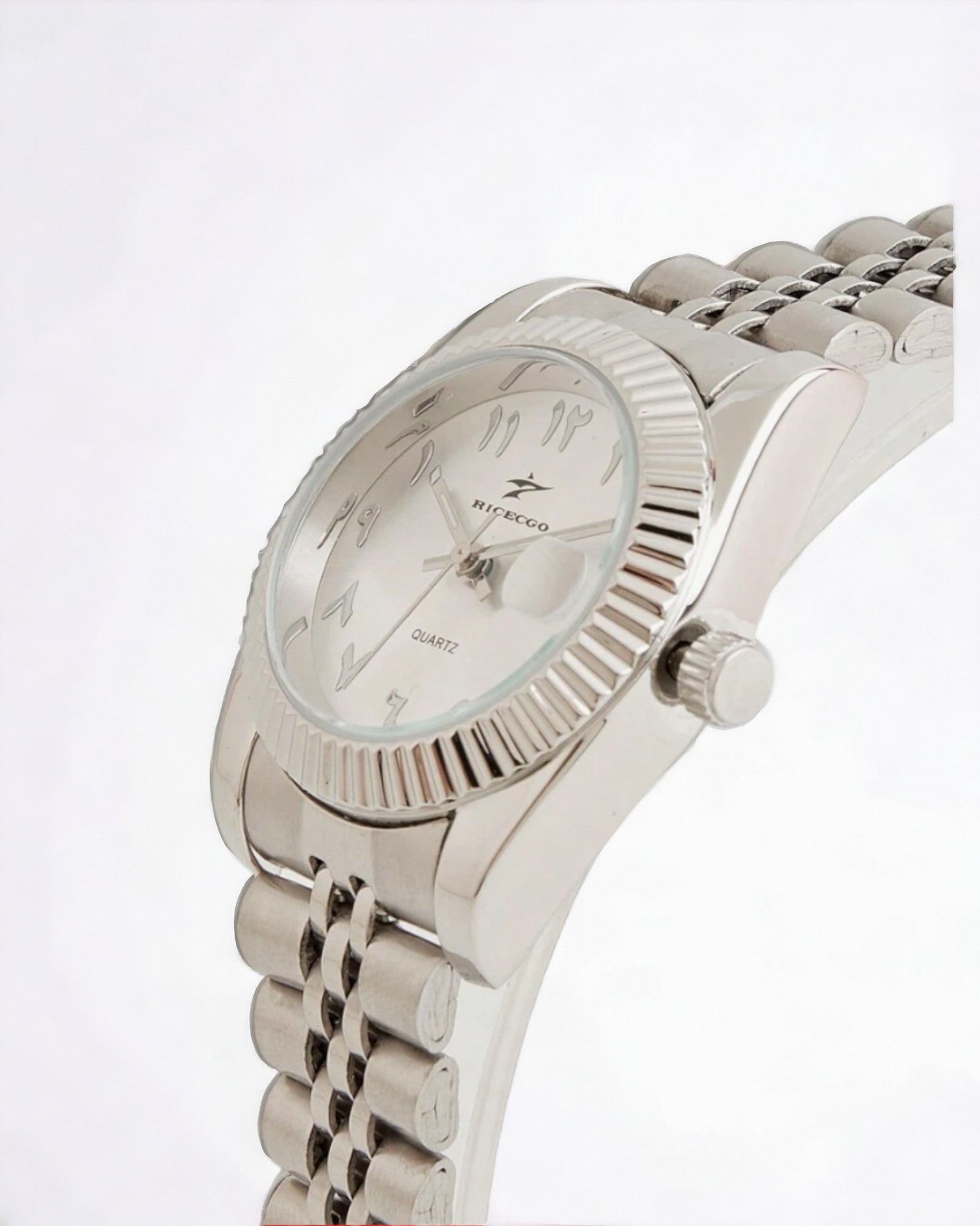 Arabic Watch White Dial - Femme